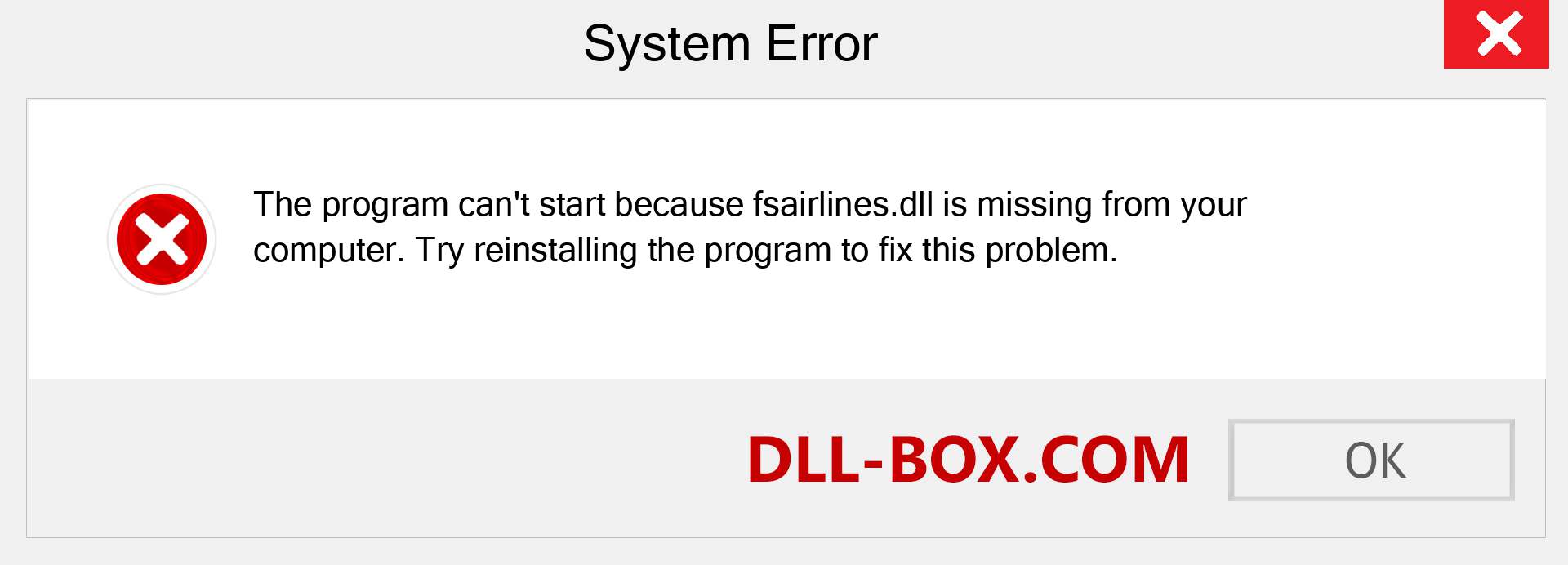  fsairlines.dll file is missing?. Download for Windows 7, 8, 10 - Fix  fsairlines dll Missing Error on Windows, photos, images